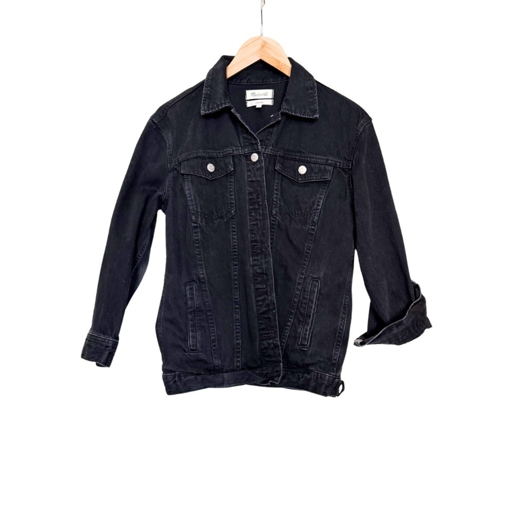Madewell Oversized Jean Jacket in Lunar Wash. - Picture 3 of 6